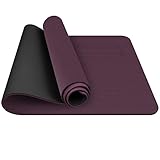 TOPLUS Preumium Yogamatte aus hochwertigen TPE, rutschfest Yogamatte Gymnastikmatte Übungsmatte...