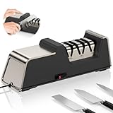 Professioneller Elektrischer Messerschärfer mit 100% Diamant-Schleifmitteln und...