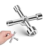 JJUNW Multifunktionaler Dreikantschlüssel Set, 5-in-1 Schaltschrankschlüssel Universalschlüssel...