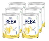 BEBA Nestlé BEBA 1 Anfangsmilch, Anfangsnahrung von Geburt an, 6er Pack (6 x 800g)