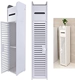 Lucn Kleiner Badezimmer-Eckschrank mit Türen und Regalen, schmales Waschbecken für Wohnzimmer,...