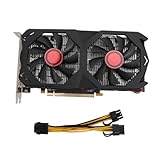 Ouitble RX580 8GB GDDR5-Grafikkarte 256BIT Gaming Grafikkarte mit Doppelter Lüfter,...