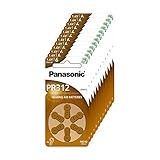 Panasonic PR312 Zink-Luft-Batterien für Hörgeräte, Typ 312, 1.4V, Hörgerätbatterien, 10...