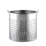 Generisch Stainless Steel Steamer Basket for Cooking, Sieving, and Rinsing - 30 cm with Handles,...