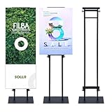 MYOYAY Metall Plakatständer Höhenverstellbar Werbeständer, Stabil Doppelseitiger...