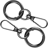 Winsyison Karabinerhaken mit Drehverschluss, Metall-Feder-Karabinerhaken für Schmuck,...