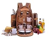 apollo walker 4 Personen Picknick Rucksack Picknick Rucksack Tasche Hamper Cooler Bag mit Geschirr...