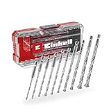 Original Einhell S-CASE 10-tlg. Steinbohrer-Set (nach DIN 10083-2 aus Werkzeugstahl, E 6.3 Schaft,...