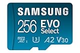 Samsung EVO Select (2024) microSD-Karte + SD-Adapter, 256 GB, Speicherkarte für Smartphone und...