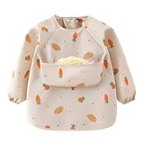 Generico Langarm Lätzchen Wasserdicht Verstellbar 6 36 Monate Beikost Lätzchen Langarm Shirt...