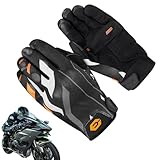Motorradhandschuhe Touchscreen | Handschuhe für Motorrad - Bikerhandschuhe für Herren Motorrad,...