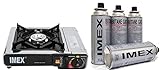 IMEX Gaskocher mit Koffer inclusive 16 Gaskartuschen