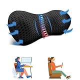 agctrler Lumbalkissen Rücken mit Riemen, Ergonomisches Lendenkissen aus Memory Foam, Rückenkissen...