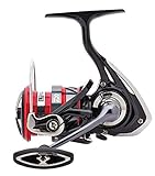 Daiwa Ninja LT 3000C, Spinning Angelrolle mit Frontbremse, Compact Body, 10219-300