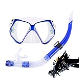 Maske und Schnorchel | Schnorchel-Set Gear Erwachsene | Anti-Leak & Anti-Fog, Panoramablick,...