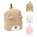 Meleager Kindergartenrucksack Mädchen，Kinderrucksäcke Jungen,Braun,Mini Bär Kita Rucksack ab 2...