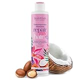 Jean & Len Shampoo Repair Kokosöl & Macadamia, für geschädigtes & kraftloses Haar, beugt...