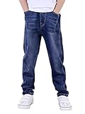 YOUNGSOUL Jungen Jeans Slim Fit Stretch Kinder Jeanshosen Denim Hose mit elastischem Bund Denim...