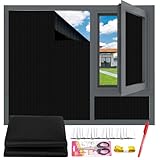 Fenster Verdunkelung - 300x145cm, MUTOUHE verdunklungsfolie für Fenster Verdunklungsrollo ohne...