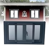 Schiebefenster Für Den Haushalt, Keller Ersatz Aluminiumlegierung Schiebefenster Mit Fliegengitter...