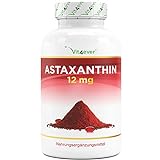 Astaxanthin 12 mg - 150 Softgel Kapseln (10 Monatsvorrat) - Premium: Echtes Astaxanthin aus reiner...