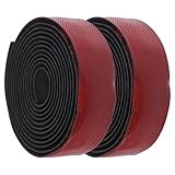 Hohopeti Rennrad Lenkerband 1 Paar Rot Atmungsaktives Rutschfestes PU EVA Fahrradgriffband 2150mm...