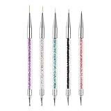 Sularpek Nail Art Pinsel, 5 Stück Nageldesign Pinsel, Nail Art Dotting Tools, Nail Art...