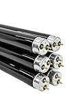 OMNILUX 6er-Pack Schwarzlicht Röhre 120cm 36W G13 T8 | 1,2m Schwarzlichtröhre 6 Stück Set 26mm...