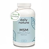 dailynature MSM Kapseln hochdosiert | 365 Kapseln | Nahrungsergänzungsmittel mit 1600 mg MSM Pulver...