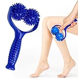 2 Massagebälle Massage Roller, Massageroller mit Griff und Noppen Selbstmassagerolle, Massagegerät...