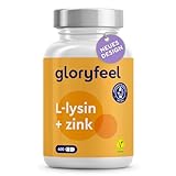 L-Lysin - 400 vegane Kapseln - 1.000 mg Lysin hochdosiert je Tagesdosis - Essentielle Aminosäure...