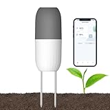 Haozee Smart Bodenfeuchtesensor, WLAN-Bodenfeuchte- und Temperaturmessgerät für Garten, Bauernhof,...