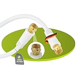 Perfect SAT-Kabel, Antennen-Kabel, Koaxial-Kabel, F Stecker auf F Stecker, 1,00 m, weiß