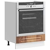 QJBSAVVA Herdumbauschrank Kalmar Altholz-Optik Holzwerkstoff 60 x 46 x 81.5 cm Küchenschrank mit...
