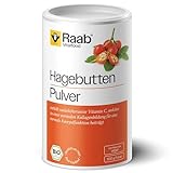 Raab Vitalfood Bio Hagebutten-Pulver mit pflanzlichen Omega-3 & 6-Fettsäuren & natürlichem Vitamin...