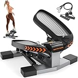 Sportsroyals Stair Stepper for Exercises, Twist Stepper with Resistance Bands and 150 kg Weight...