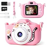 Kinderkamera, MILFECH Kinder Kamera 1080P 2,0-Zoll-Bildschirm Fotoapparat Kinder mit 32GB-Karte...