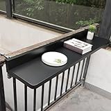 Kanduo Balkontisch hängend Balkon-Hängetisch, Balustraden-Hänge-Klapptisch, einfacher Couchtisch,...