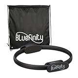 Bluefinity Pilates Ring mit Übungen, Doppelgriff, gepolstert, Widerstandsring Yoga, Fiberglas, Ring...