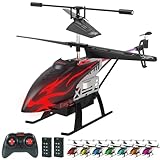 Carox RC Hubschrauber 2.4G Ferngesteuerter Hubschrauber Indoor RC Helikopter Spielzeug mit LED-Licht...