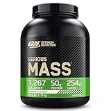 Optimum Nutrition Serious Mass hochkalorisches Proteinpulver für Masseaufbau mit 25 Vitaminen und...