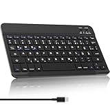 SENGBIRCH Deutsche Bluetooth Tastatur für iPad 10,2/iPad9,7/iPad Air/iPad Pro/iPad Mini/iPhone -...