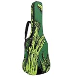 Halloween Zombie Hand Art 16 Akustikgitarrentasche mit 2 Taschen, verstellbarem Schultergurt und...