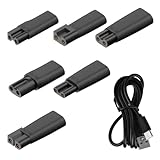 8 Set USB Rasierer Ladekabel Netzkabel Adapter Set, Schwarz Rasierer Ladekabel, 5V Rasierer...