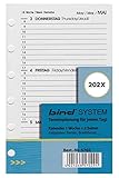 bind Kalender 2025 DIN A7 Kalendereinlagen Terminkalender Tageskalender 1 Woche = 2 Seiten B570225