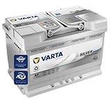 VARTA Silver Dynamic AGM Batterie A7 (E39) – Start-Stop und xEV Autobatterie 12V 70Ah 760A –...