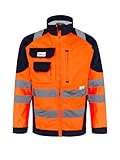 Generisch CraftGear Arbeitsjacke Herren Herbst - Hi-Vis Reflektierende Jacke Arbeitskleidung...