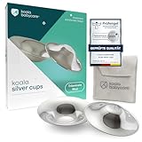 Koala Babycare Silberhütchen - 2 Stück - Stillhütchen Maxi-Größe Silber für maximale Resistenz...