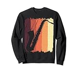 Saxophonist Vintage Retro Musiker Saxophon Sweatshirt