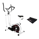 Christopeit Sport 2 in 1 Cross- & Heimtrainer CT 4 inkl. Bodenschutzmatte – 8-stufiger Widerstand...